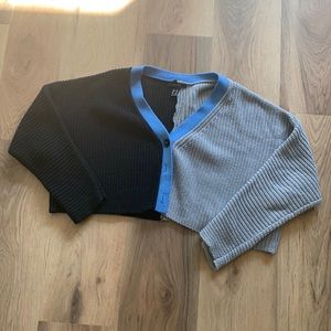 Forever 21 split color cardigan